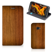Samsung Galaxy Xcover 4s Book | Wallet Case | Donker Hout - thumbnail