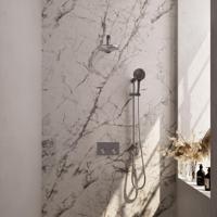Brushed Edition thermostatische inbouw regendouche SET 67 met drukknoppen en 3-standen handdouche - thumbnail