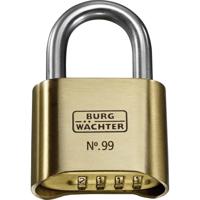 Burg Wächter No. 99 Ni 50 SB Hangslot Messing Cijferslot - thumbnail