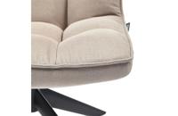 WOOOD Draaifauteuil 'Jouke' Geweven, kleur Zand - thumbnail