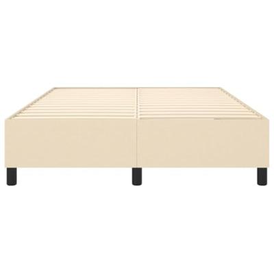 Boxspringframe stof crmekleurig 140x200 cm