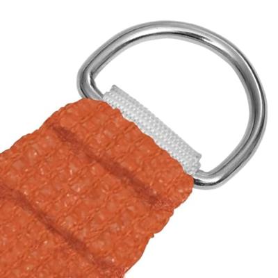 VidaXL Zonnezeil 160 g/m² 2,5x2,5 m hdpe oranje