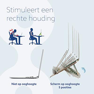 Notebook-standaard R-Go RGORISTSI Aluminium