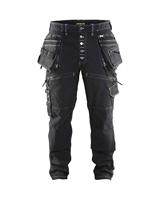 Blåkläder Baggy Denim Stretch X1900 19991141 | Zwart | Maat C62 - 7330509493281 - thumbnail