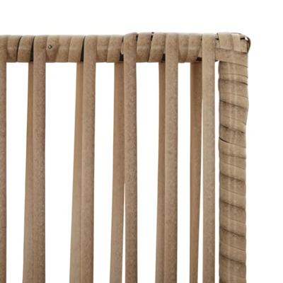 Kamerscherm 4 panelen poly rattan beige
