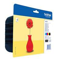 Brother inktcartridge, 300 pagina&apos;s, OEM LC-121VALBP, 4 kleuren - thumbnail