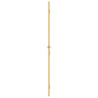 Binnendeur smal 83x201,5 cm gehard glas en aluminium goudkleur - thumbnail