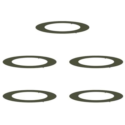 VidaXL Geschikt voor platte boomringen 5 pcs olijfgroen ø60 / 90 cm