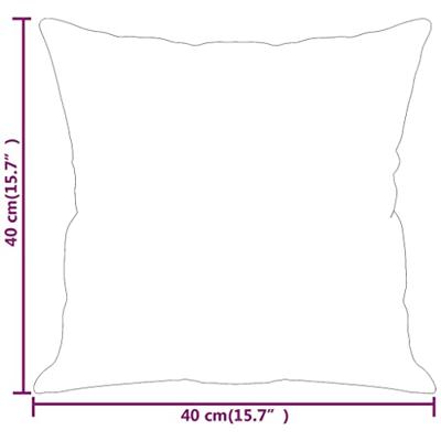 Sierkussens 2 st 40x40 cm stof lichtgrijs