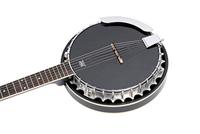 Ortega OBJE356-SBK-L Raven Series Satin Black linkshandige E/A zessnarige banjo met gigbag - thumbnail
