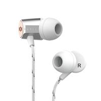 House of Marley Uplift 2.0, geluidsisolerende in-ear hoofdtelefoon, 9 mm driver, microfoon, bediening met 1 knop, duurzame materialen, verschillende oordopjes maten, zilver - thumbnail