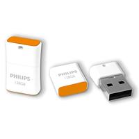 Philips USB 2.0 128GB Pico Edition Sunrise Orange USB flash drive USB Type-A Zilver - thumbnail