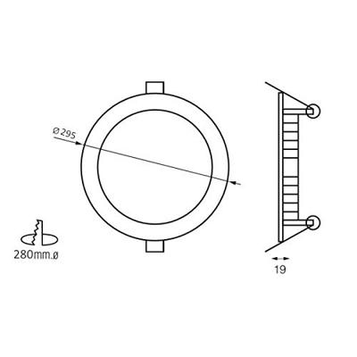 Downlight Iglux LS-102113-FB V2 13 W 1130 lm - thumbnail