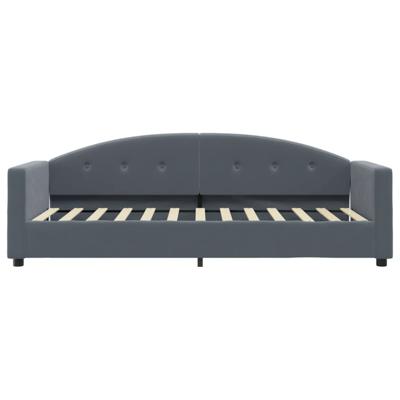 Slaapbank met matras 80x200 cm fluweel donkergrijs