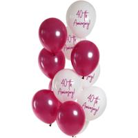 Ballonnenmix 40th Anniversary Ruby 12st (33cm) - thumbnail