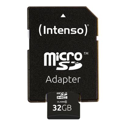 Micro SD geheugenkaart met adapter INTENSO 3413480 32 GB 32 GB