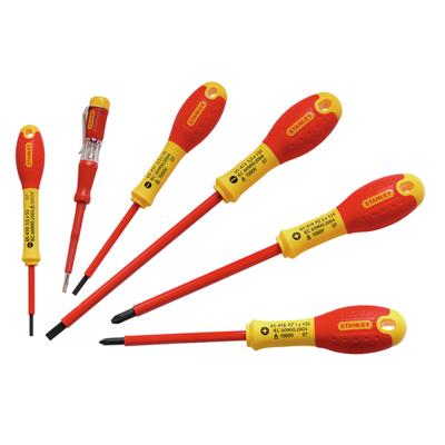 Stanley 0-65-443 FatMax™ Schroevendraaierset VDE Par/Poz/Spanningszoeker 6-delig