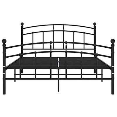 Bedframe metaal zwart 200x200 cm Bedframe metaal zwart 200x200 cm