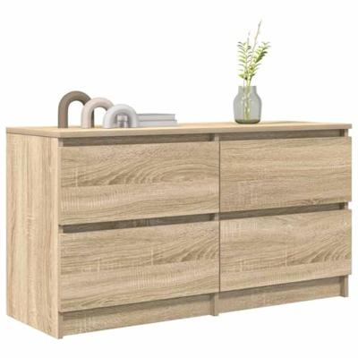 Tv-meubel 100x35x54 cm bewerkt hout sonoma eikenkleurig Tv-meubel 100x35x54 cm bewerkt hout sonoma eikenkleurig