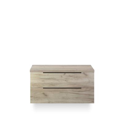 Seville Badmeubelset 100 cm - Wastafel Blad Craft Oak Edge greep