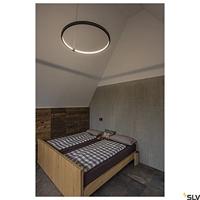 SLV Led hanglampOne 80 Ø 80cm dimbaar zwart - 1002911 - thumbnail