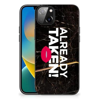 iPhone 14 Plus | Telefoon Hoesje | met tekst Already Taken Black iPhone 14 Plus | Telefoon Hoesje | met tekst Already Taken Black