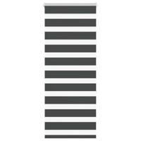 VidaXL Zebra rolgordijn 60x150 cm stofbreedte zwart 55,9 cm - thumbnail
