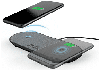 Hama Draadloze Oplader QI-FC10 DUO Zwart - thumbnail