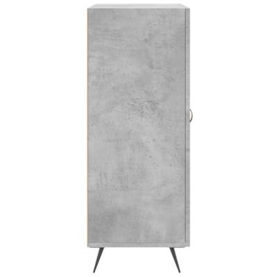 Dressoir 69,5x34x90 cm bewerkt hout betongrijs