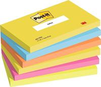 3M Plaknotitie 7000033978 127 mm x 76 mm Ultra-geel, Ultrablauw, Neon-oranje, Ultra-roze, Neon-groen 600 vellen - thumbnail