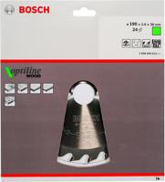 Bosch Accessoires Cirkelzaagblad Optiline voor Hout 190x30 mm 24T | 2608640615 - 2608640615 - thumbnail