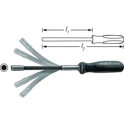 HAZET schroevendraaier screwdriver flexible 10mm