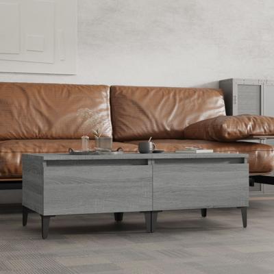 Bijzettafels 2 st 50x46x35 cm bewerkt hout grijs sonoma eiken Bijzettafels 2 st 50x46x35 cm bewerkt hout grijs sonoma eiken