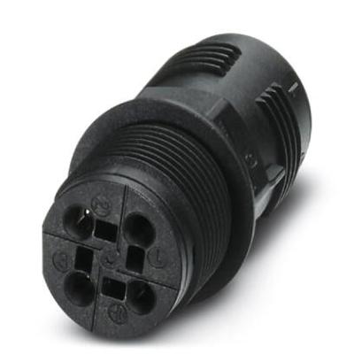 Phoenix Contact 1423985 Muurdoorvoer Zwart