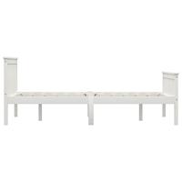 Bedframe massief grenenhout wit 140x200 cm - thumbnail