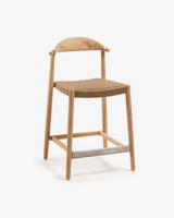 Kave Home Barkruk 'Nina' kleur Beige (zithoogte 62cm) - thumbnail
