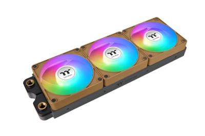 Thermaltake CT120 EX ARGB Sync PC Cooling Fan Gravel Sand 3 Pack PC-ventilator Bruin (b x h x d) 120 x 120 x 25 mm