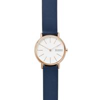 Horlogeband Skagen SKW2838 Leder Blauw 14mm - thumbnail
