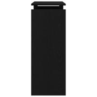 Wandtafel Zwart eiken 80 x 30 x 80 cm Bewerkt hout - thumbnail