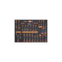 Beta MM210 Foam inlegbak met Beta Easy schroevendraaiers voor sleuf | Phillips® en Torx® schroeven - 024580211 024580211 - thumbnail