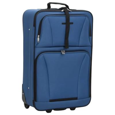 VidaXL 5-delige kofferset stof blauw