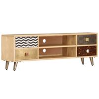 Tv-meubel 120x30x40 cm massief mangohout - thumbnail