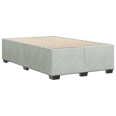 Bedframe zonder matras 120x200 cm fluweel lichtgrijs