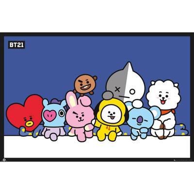 Poster BT21 - Group Blue 91,5x61cm