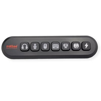 ROLINE USB 3.2 Gen 1 hub, 7-voudig, verwisselbare toetsen, type A-aansluitkabel