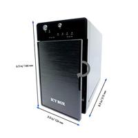 ICY BOX IB-RD3620SU3 raid behuizing 2x3,5 - thumbnail
