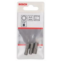 Bosch Accessories 2607001730 Inbus-bit 8 mm Extra hard C 6.3 3 stuk(s) - thumbnail