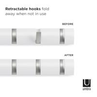 Umbra Flip 8 kapstok wit - thumbnail