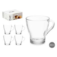Theeglas en koffieglas Vivalto Transparant Glas 280 ml (6 Stuks) - thumbnail