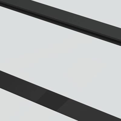 Schuifdeur met beslag 90x205 cm ESG-glas en aluminium